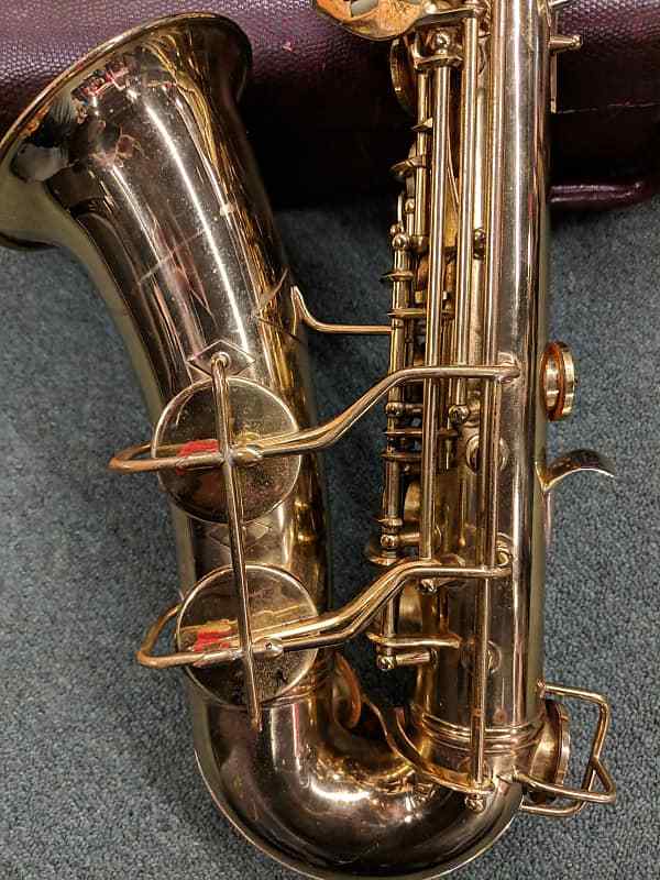 1953 Conn 6M Lady In The Window Alto Saxophone With Under Neck Octave Key