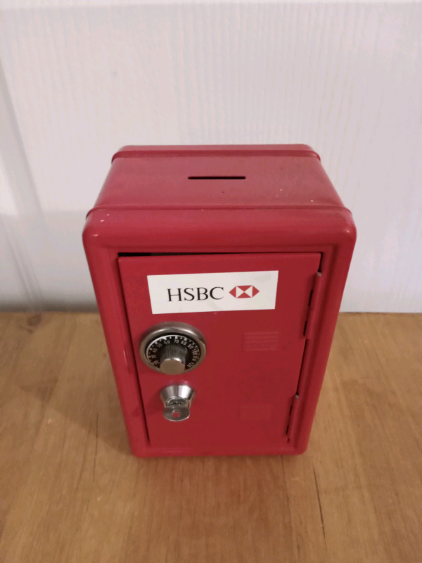 HSBC Tin Money Box. In shape of a safe in Hull, East Yorkshire Gumtree