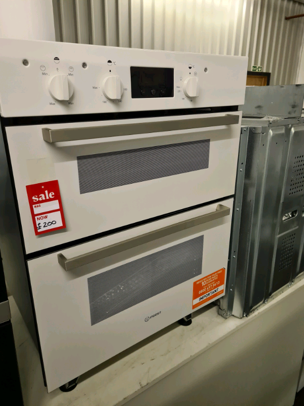 Brand New INDESIT IDU 6340 Electric Builtunder Double Oven White RR