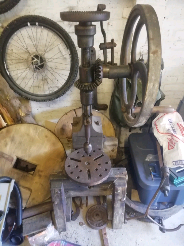Antique blacksmiths pillar drillsold pending collection in West