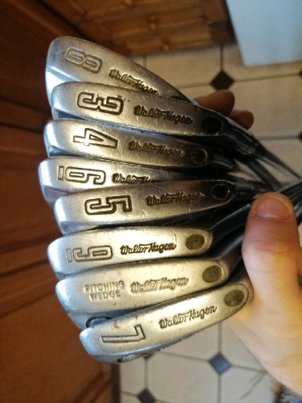 Walter Hagen Vintage Golf Clubs Circa 1950/1960. Selection of wedges