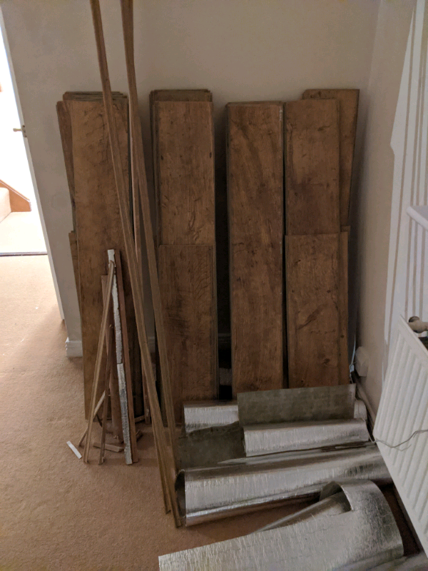 Used wood laminate flooring (3m X 2.8m) collection only ...