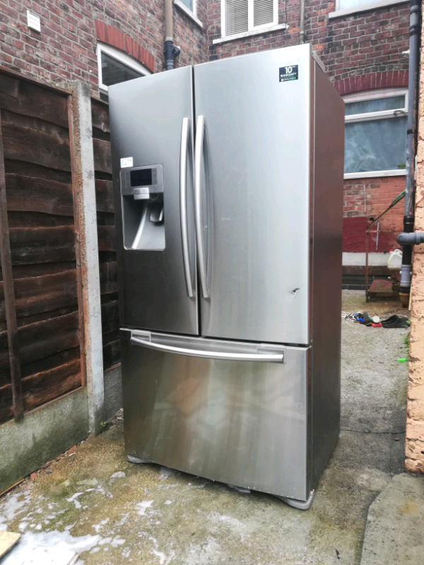 Samsung American fridge freezer REAL STAINLESS STEEL good condition