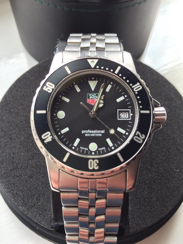 Tag Heuer 1500 Professional WD1210G20, with box and papers in