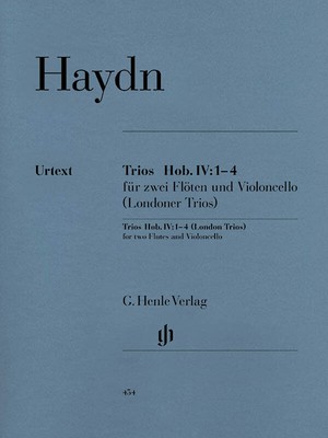Haydn London Trios Hob IV 1-4 Flute & Cello Henle Urtext Sheet Music Book