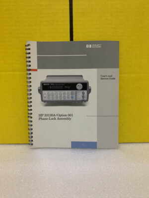 HP 33120A/Option 001 Phase-Lock Assembly User's and Service Guide