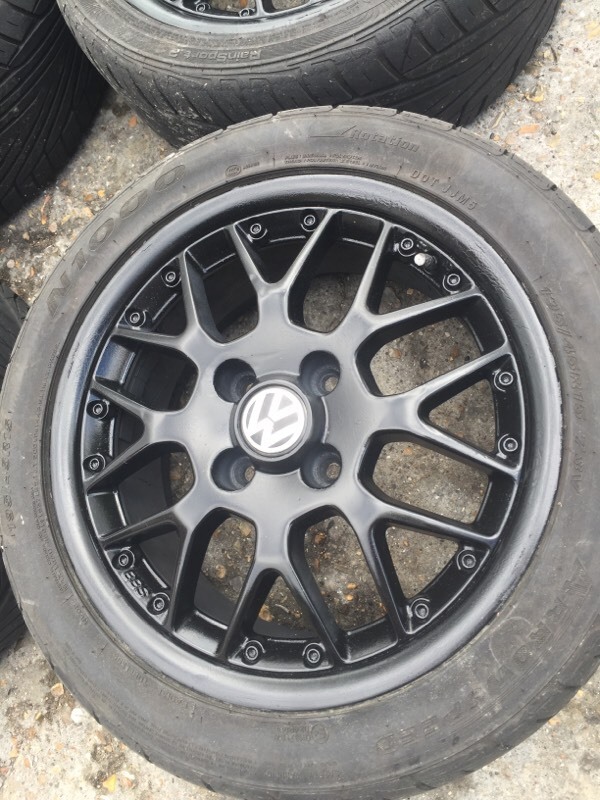 POLO 6n2 GTI alloy wheels black gloss bbs rims alloys in Catford, London Gumtree