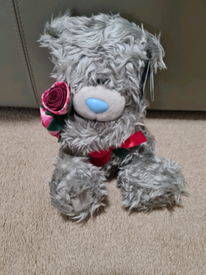 Me to You Bear Pink Roses Flowers Brand New