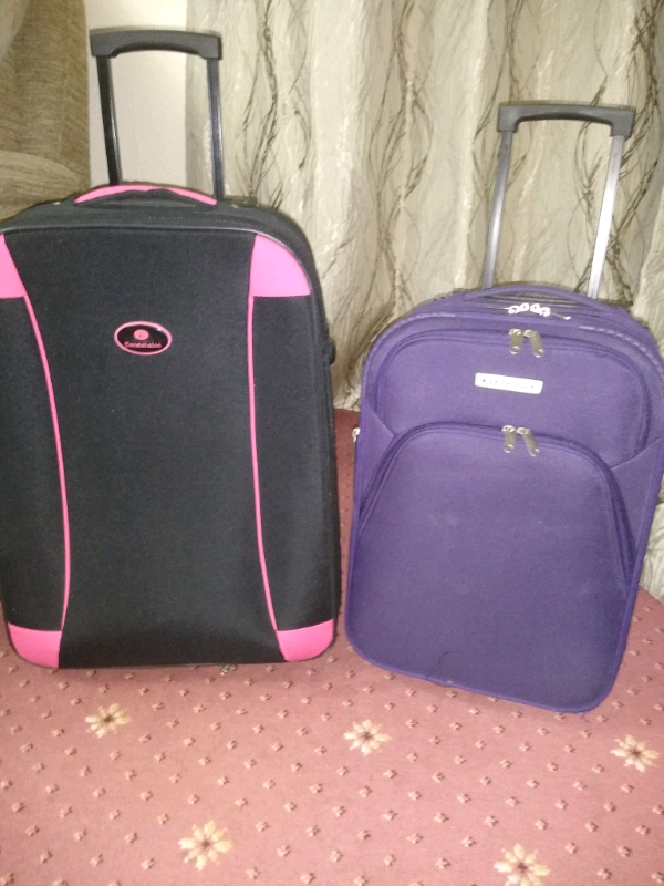 two large suitcases