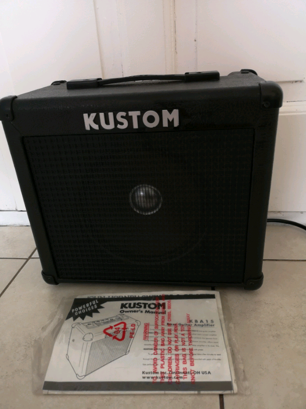 Kustom bass amplifier in very good con with manual.Can deliver or post