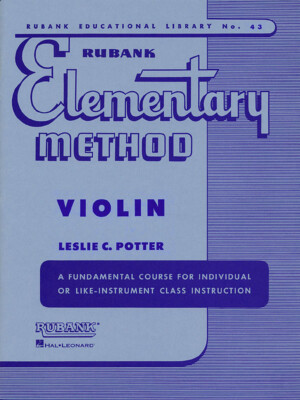 Rubank Elementary Method for Violin Beginner Music Lessons Studies Scales Book