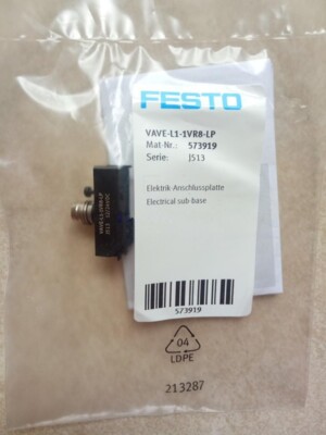 1 PCS  FESTO  573919 Electrical base VAVE-L1-1VR8-LP