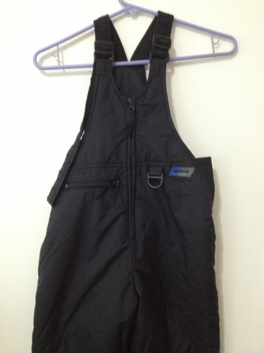 SKI GEAR Youth Black Lined Ski Snowsuit Sz Small