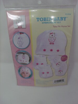 Tobin Ballerina BABY BEAR Soft Touch Embroidery Take Me Home Set 5 Piece Set