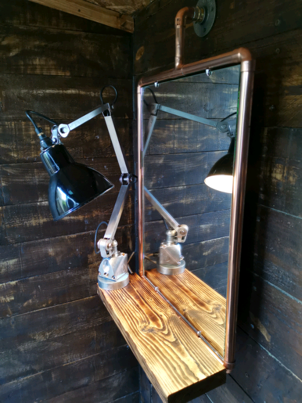 Industrial copper mirror with shelf in Salisbury, Wiltshire Gumtree