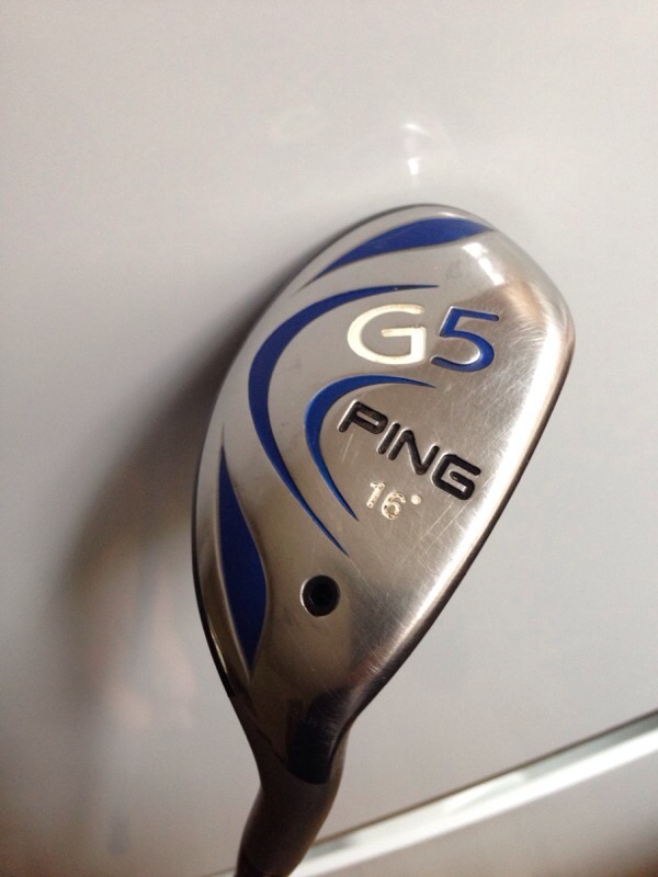 Ping G5 Hybrid rescue club 16deg with head cover. Good cond' in
