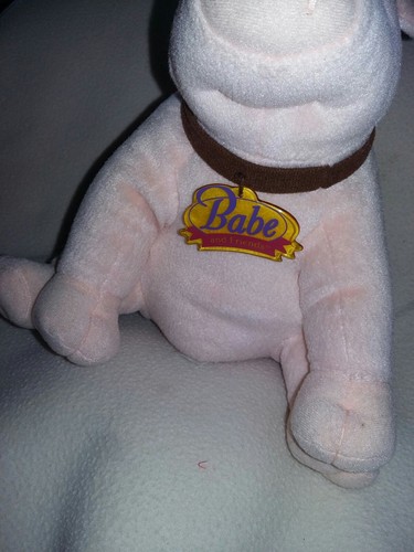 Babe & Friends~Babe the Pig~Pink PlushToy Univer Studio Movie 9