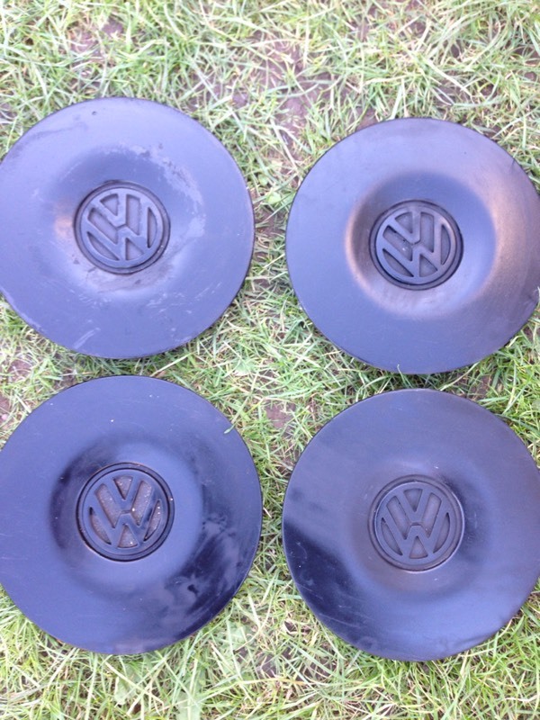 Genuine black VW T4 centre caps for steel wheels in Swansea Gumtree