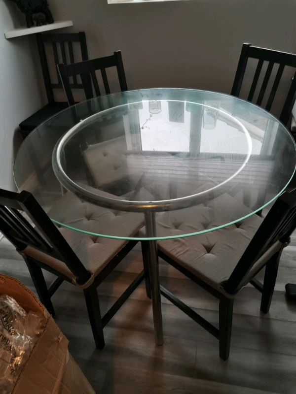 IKEA glass dining table in Newhaven, East Sussex Gumtree