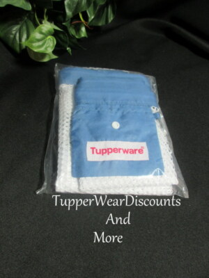 Tupperware New Consultant Award Blue & White Medium and Large Vegetable Bags