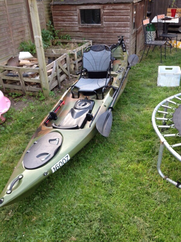 KAYAK one of a kind electric motor or paddles very STEALTH REDUCED