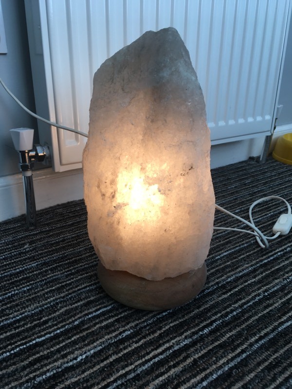 Large salt rock lamp in Dennistoun, Glasgow Gumtree