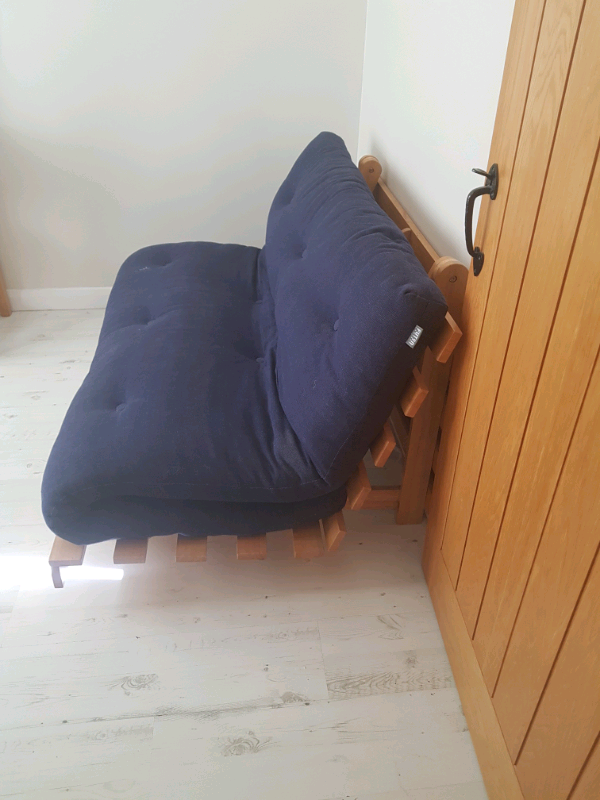 The Futon Company 2 Seater Double Sofa Bed, Navy Blue | in Norwich, Norfolk | Gumtree