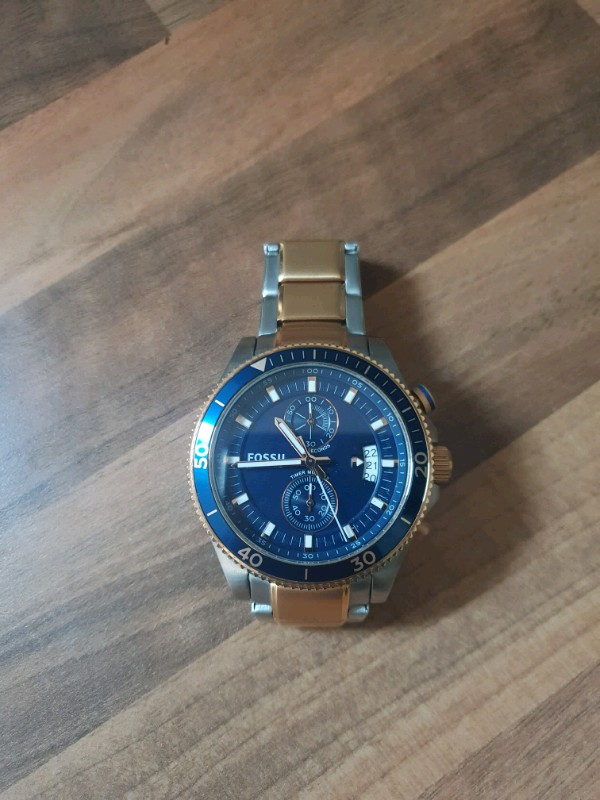 fossil digital watch rose gold