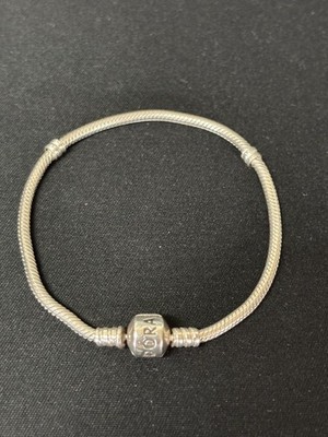 .925 Sterling Silver Iconic Pandora Clasp Bracelet 6.7