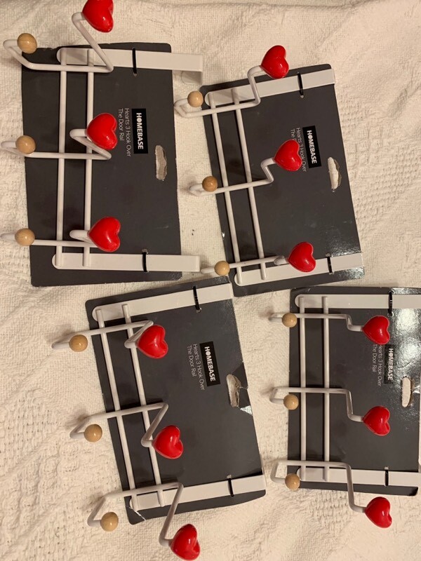 Homebase 4 New Love Heart Over Door Hooks In West Bridgford
