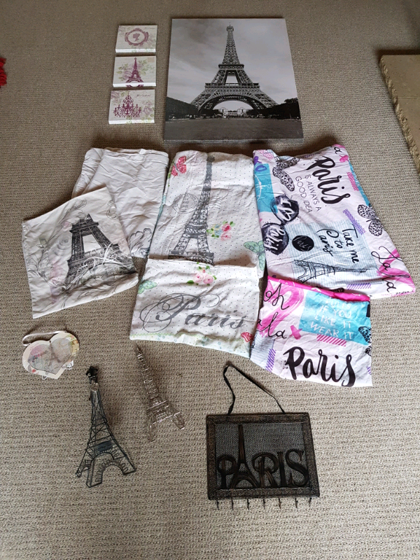 Girls Paris Themed Bedroom Set Duvets And Accessories In Ipswich Suffolk Gumtree