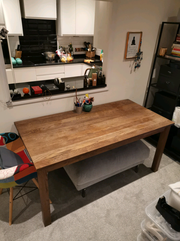 Ikea Ekensberg Solid Oak Dining Table 6 seater perfect 