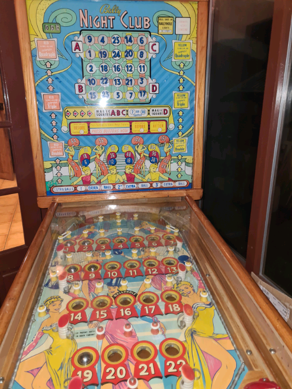 Ballybingo.. Bally Bingo Electro Mechanical Pinball Machines in