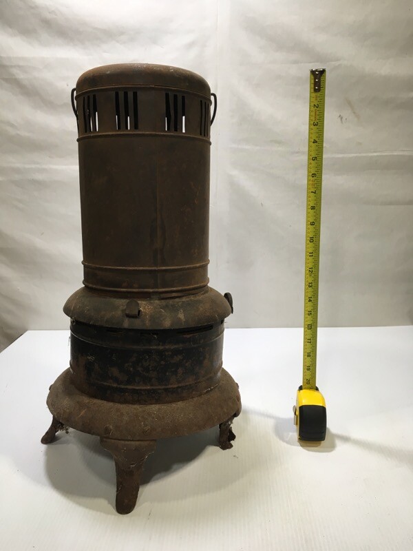 antique heater kerosene portable indoor outdoor parlor cabin oil