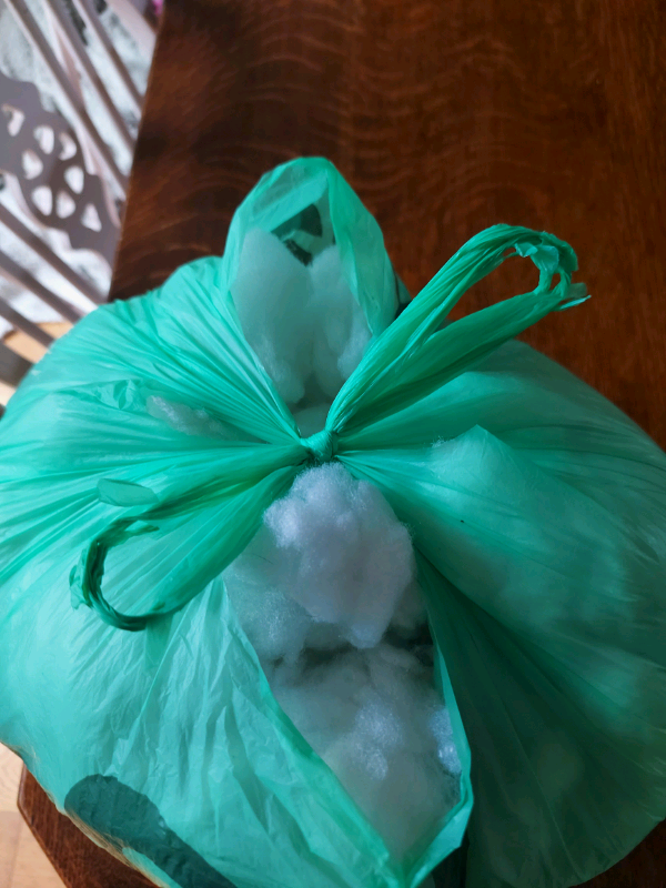 Free bag of stuffing for cushion or soft toy sewing project craft