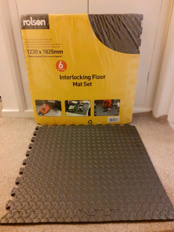 Rolson Interlocking Floor Mat Sets 4 X 6pcs In Menston West