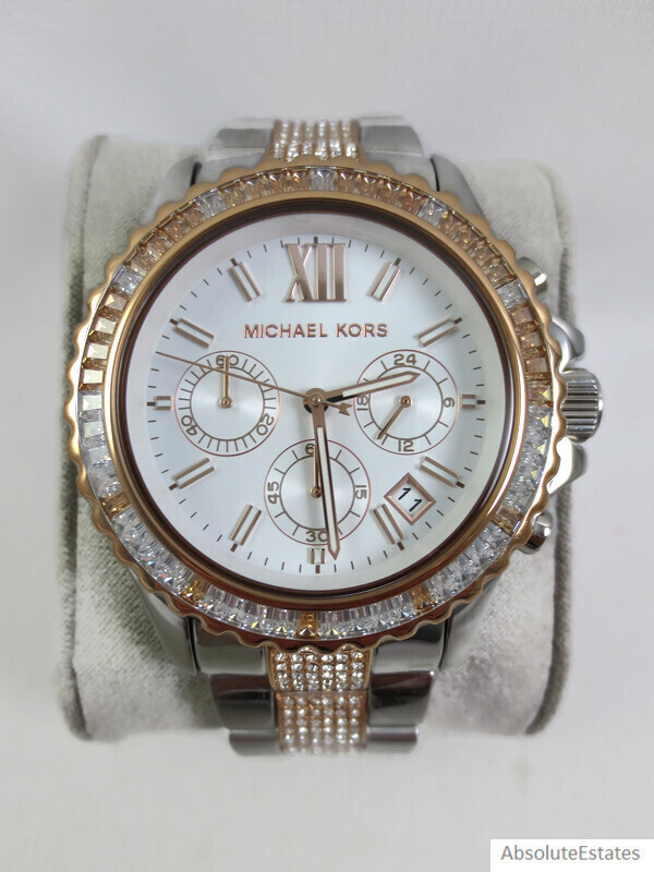 マイケルコース 腕時計 MK6975 Oversized Everest Pavé Gold-Tone Watch | Michael Kors [US]
