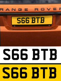 image for S66 BTB Cherished Registration / Private Reg Plate - S66BTB