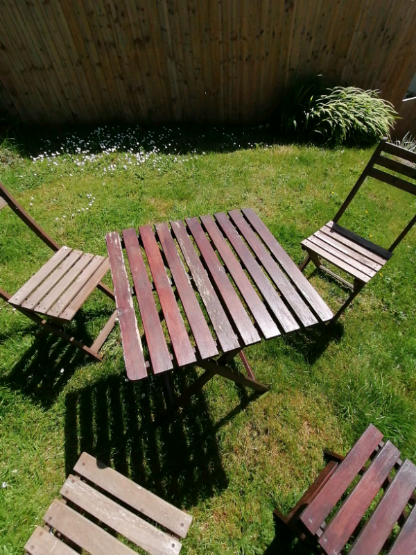 Wooden garden table & chairs | in Stockwood, Bristol | Gumtree