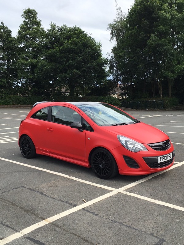 2013 Vauxhall corsa D limited edition matte red modified ...