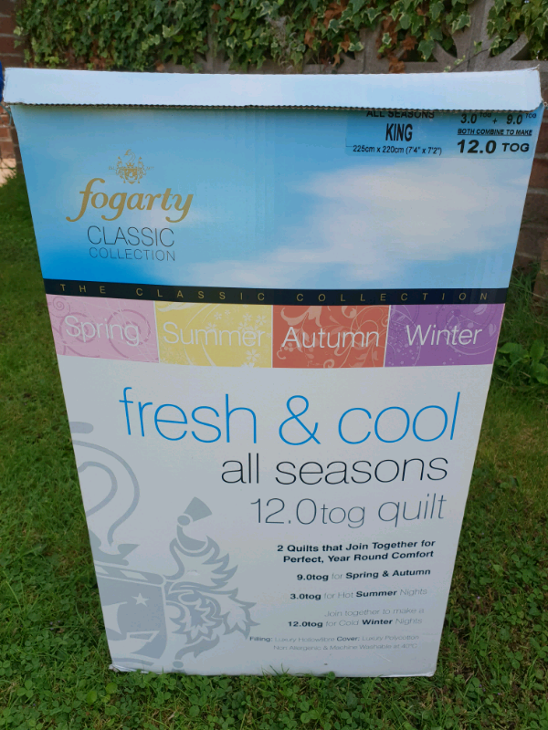 New In Box 3 Tog Summer Fogarty Duvet King In Lymington