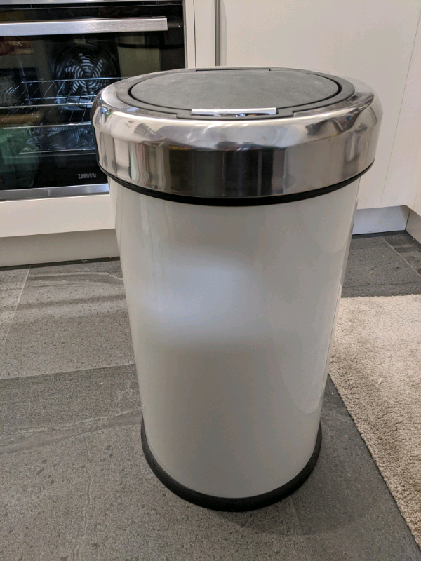 Touch Top Bin Cream & Chrome 50L in Bonnington, Edinburgh Gumtree
