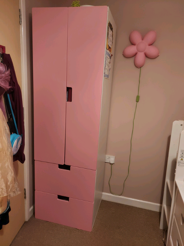 Ikea Children Wardrobe White IKEA children wardrobe plus storage