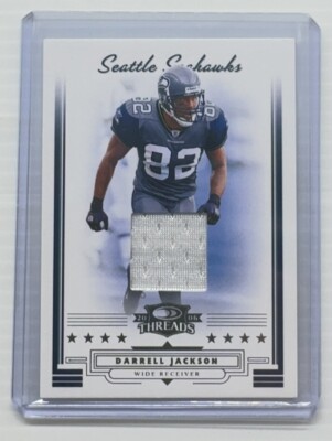 2006 Donruss Threads Darrell Jackson Game Worn Jersey #124/200 #81 Seahawks