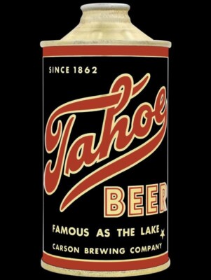Tahoe Beer of Carson City, Nevada Can Themed NEW METAL SIGN: 9x12'' Ships Free