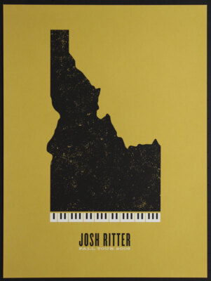 Josh Ritter - Fall Tour 2006 Silkscreen Poster Jason Munn Signed