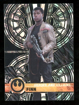 FINN 2017 Topps Star Wars High Tek HEROES AND VILLAINS Parallel SP 39/50