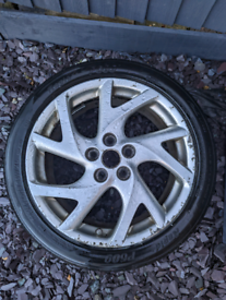 Mazda 6 18 inch alloy wheel and legal tyre