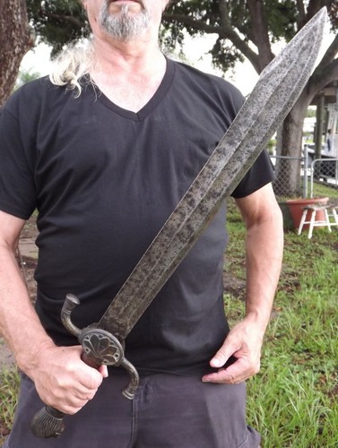 Awesome 16th-17th C. Italian Baron FALCHION Hunting Sword of Massive Proportions