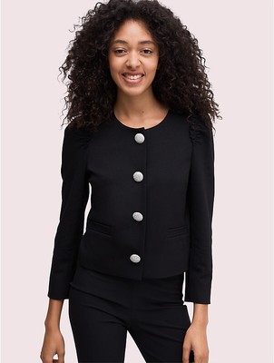 

Куртка Kate Spade Jewel Button Ponte, черная, США 4, Черный